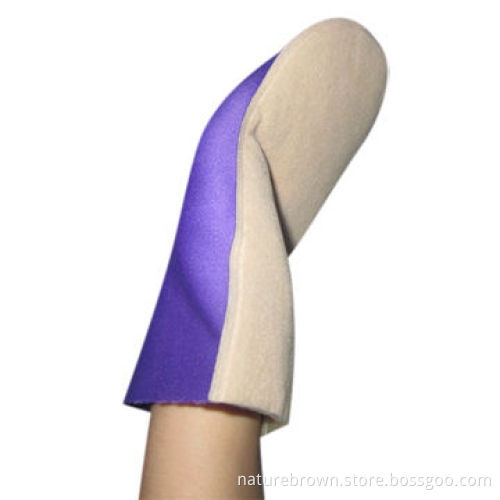 Sunless tanning mitts for apply tanning lotion